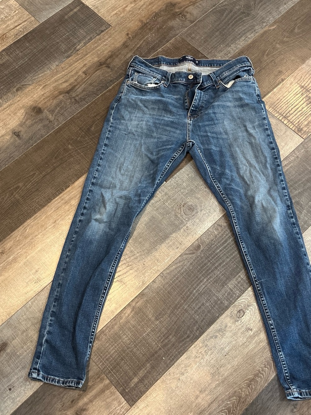 Hollister Tapered Light Blue Denim Jeans
